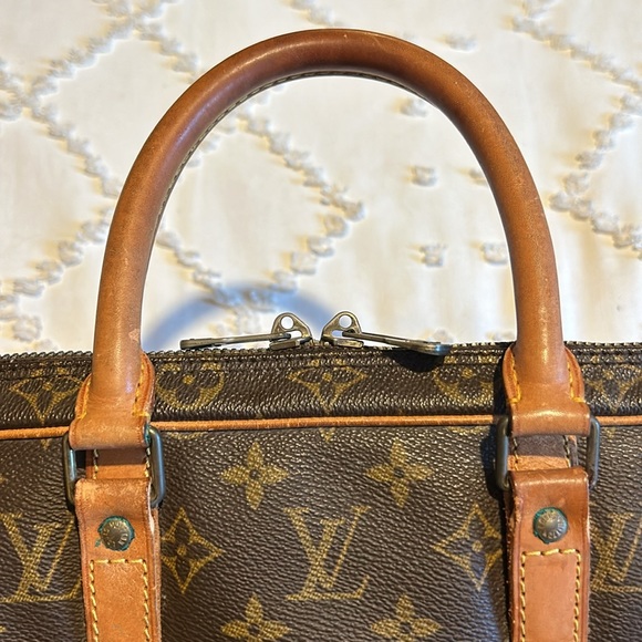 Authentic Louis Vuitton Monogram Briefcase Laptop Travel Bag Tote - Picture 9 of 16